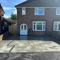 Driveway installation Suffolk — Block paved driveway in front of semi-detached house